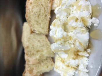 Goat Cheese & Honey with Fresh Bread